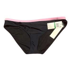 Salt & Cove Black / Light Pink High Rise Bikini Bottom L